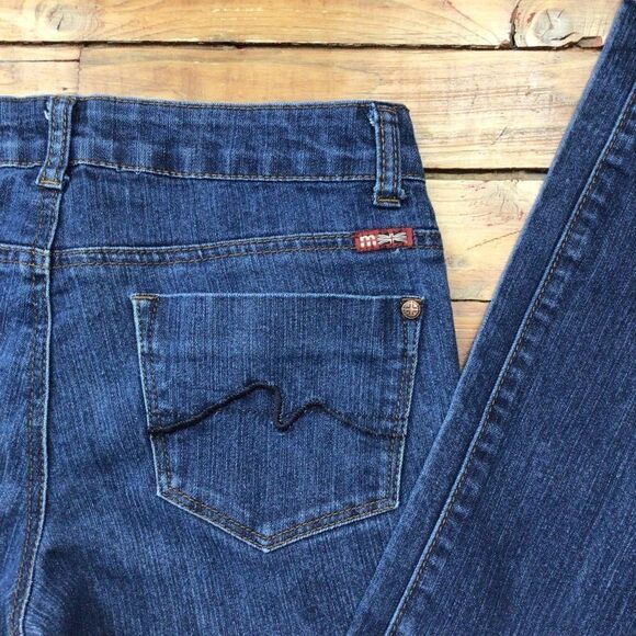 MAKERS of true originals low rise blue stretchy jeans ladies size 28 - Picture 5 of 8